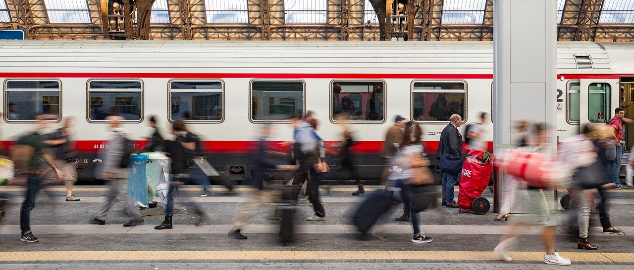 Travelling by train in Italy