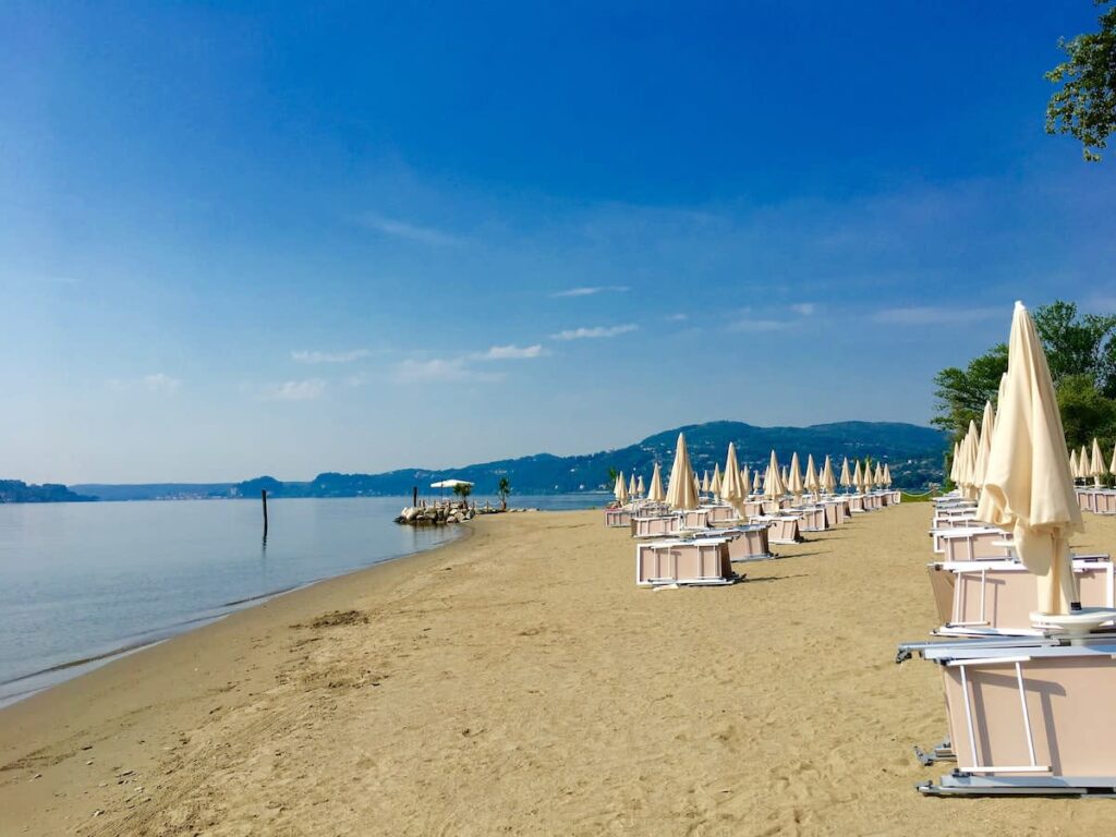 beaches on Lake Maggiore